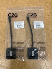 Lot of 2 C2G 54307 4K Mini Display Port to HDMI Active Adapter Converter
