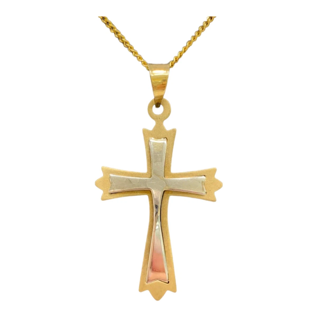 1 gram gold cross pendant deals