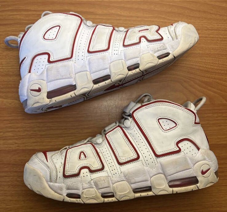 Nike Air More Uptempo White Varsity Red 2018 Size 11 Sneakers