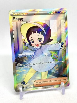 Pokémon TCG Obsidian Flames Poppy 220 + 227/197 Holo SIR SET Pokémon TCG Obsidian Flames Poppy 220 + 227/197 Holo SIR SET