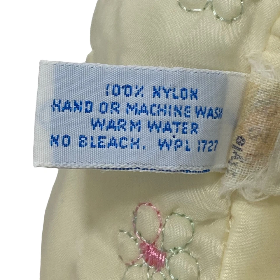 Vintage | Bata de mujer Chiha by Jaconelli | Pequeña | Marfil | Acolchada | Floral Foto 4 de 4