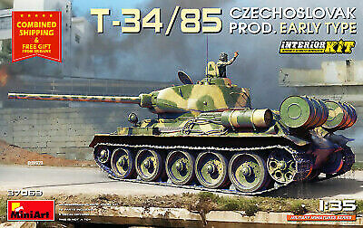 T-34/85 Czechoslovak Prod. Early Type. Interior Tank 1:35 Plastic Model Kit