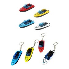 4Pcs Mini Motorboat Model Micro Landscape Decoration Alloy Simulation Speedboat