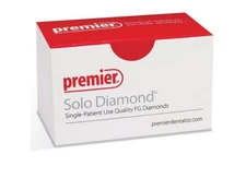 Solo Diamond Round End Taper Bur, Spiral, Coarse #856LT018C Pack of 25.