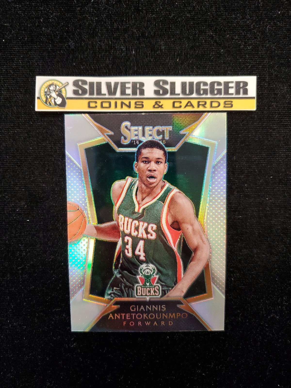 2014-15 Giannis Antetokounmpo Panini Select Silver Prizm #75 Milwaukee Bucks