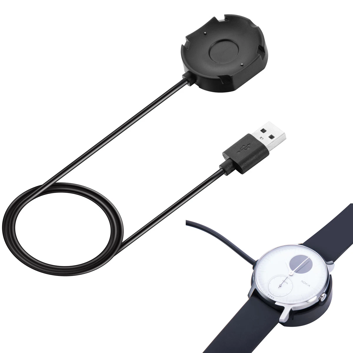 For Nokia Withings Steel HR Hybrid Smart Watch USB Charging Cradle