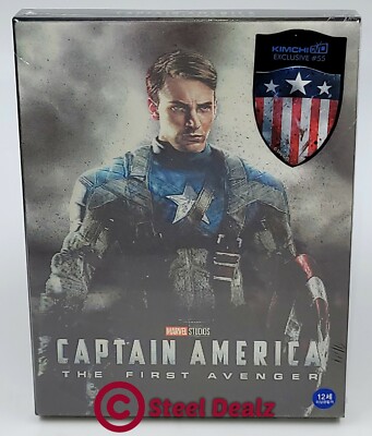 CAPTAIN AMERICA THE FIRST AVENGER [2D + 3D] Blu-ray STEELBOOK [KIMCHIDVD] LENTI.