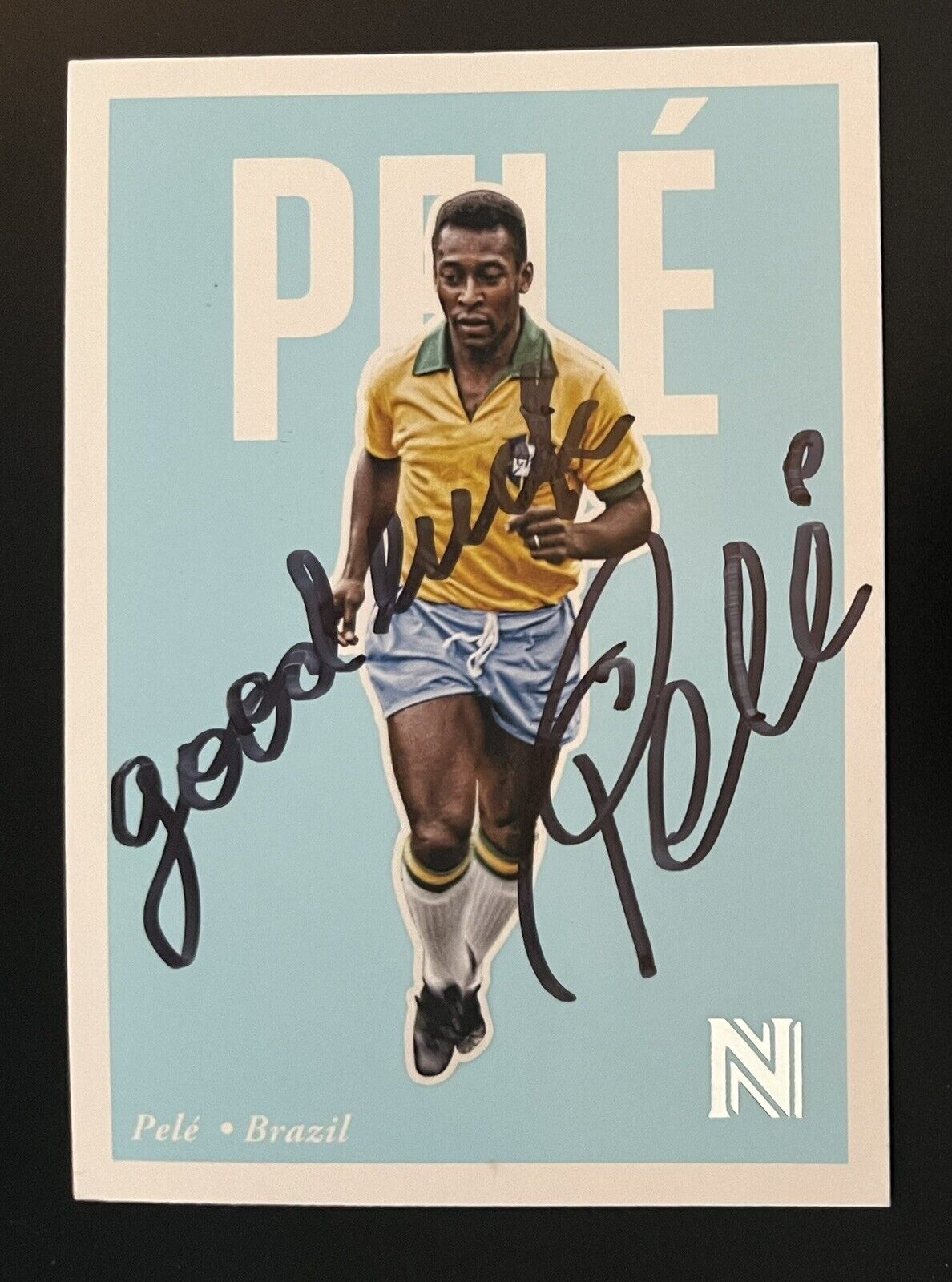 1960s 1 of 1 on  150 x 100 mm Pelé Brasil - Pele Brazil Bulgarian  Photo/Card