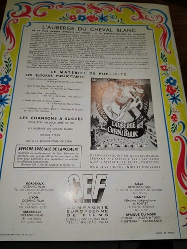 Dossier Presse L Auberge Du Cheval Blanc The White Horse Johanna Matz 1952 N4 - Photo 4/4