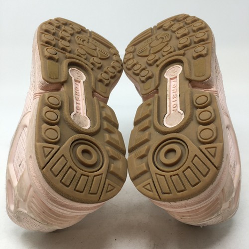 Adidas Shoes Youth Girls 4 Zx Flux Casual Lace Up Sneakers EH3174 Pink Fabric - Imagen 8 de 12