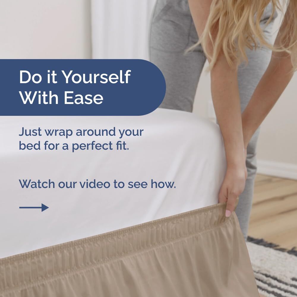 Silver Ridge Utility Long Sleeve Wrap Around Dust Ruffle Bed Skirt