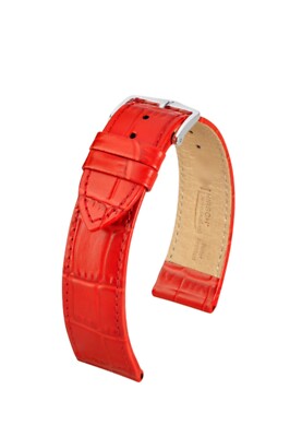 Hirsch Louisianalook alligator embossed 18mm watch band 03427120 wm classic C13