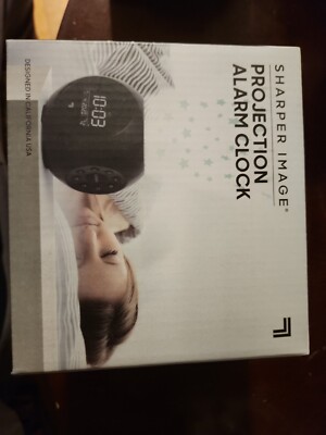 SHARPER IMAGE Star Projection DIGITAL CLOCK Nature Sounds Alarm Clock