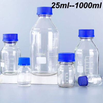 Reagent Borosilicate Lab biology Thick glassware 25-1000ml Bottles Chemistry