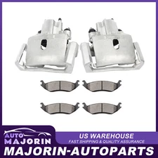 Rear Fit For 05-10 Dodge Ram 1500 w/ Ceramic Pads Accessories Kit Brake Calipers