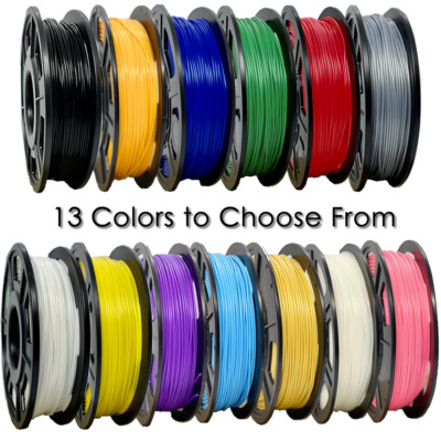 3D Printer Filament PLA 250 grams, 1.75mm Roll, 13 DIFFERENT COLORS TO CHOOSE
