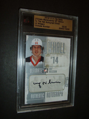 Ulf Nilsson 2012-13 ITG Ultimate Memorabilia To The Hall Silver Auto 5/29