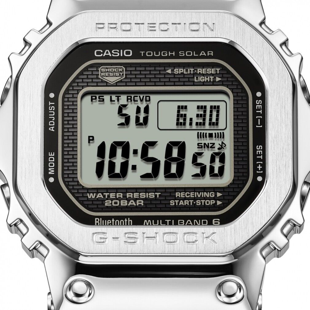 Casio Japan G-Shock Full Metal GMW-B5000D-1JF Bluetooth Men's Watch Silver