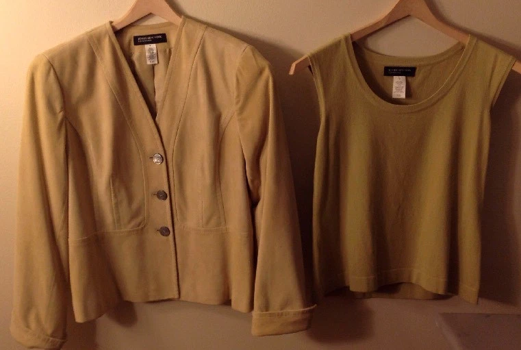 Blazer de gamuza para mujer Med Jones New York Foto 2 de 4