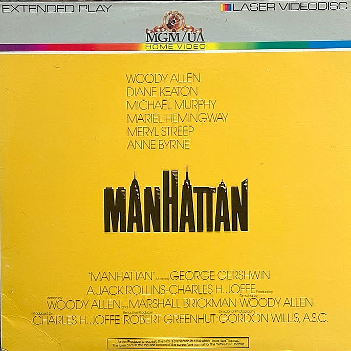 MANHATTAN (WOODY ALLEN/DIANE KEATON) PREMIUM QUALITY USED LASERDISC (NM/VG+)