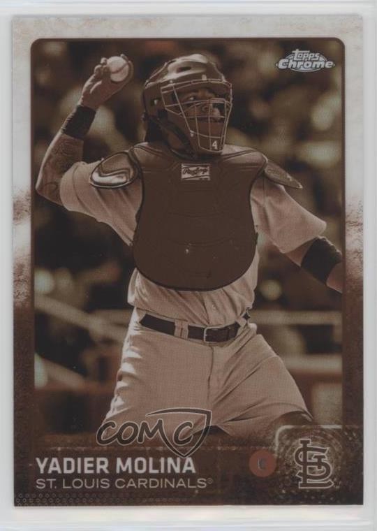 2015 Topps Chrome Sepia Refractor Yadier Molina #25 k4s