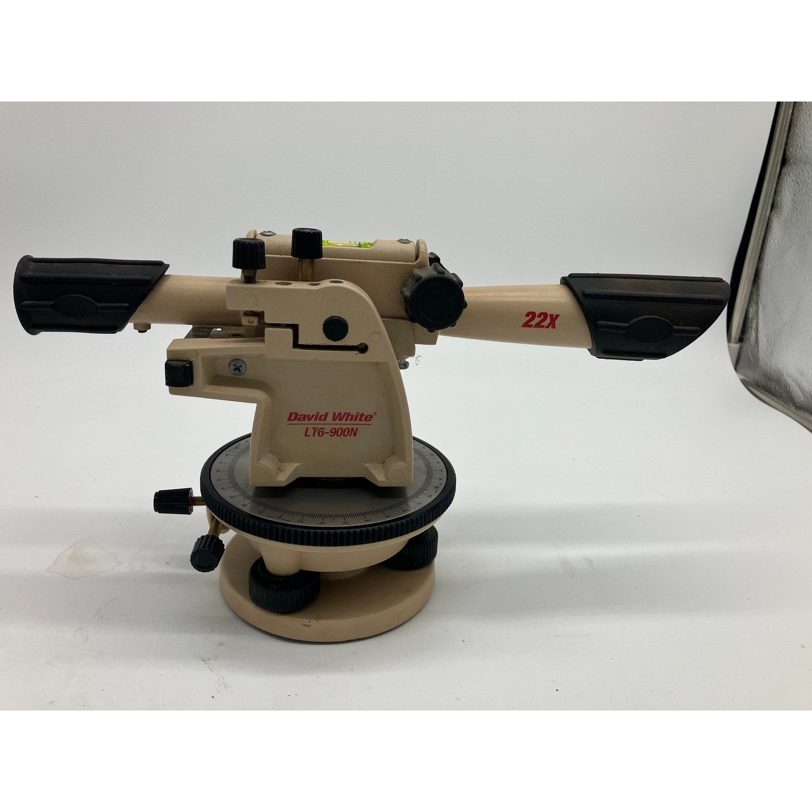 David White 22X Power Transit Level Surveying Instrument with Hard Case