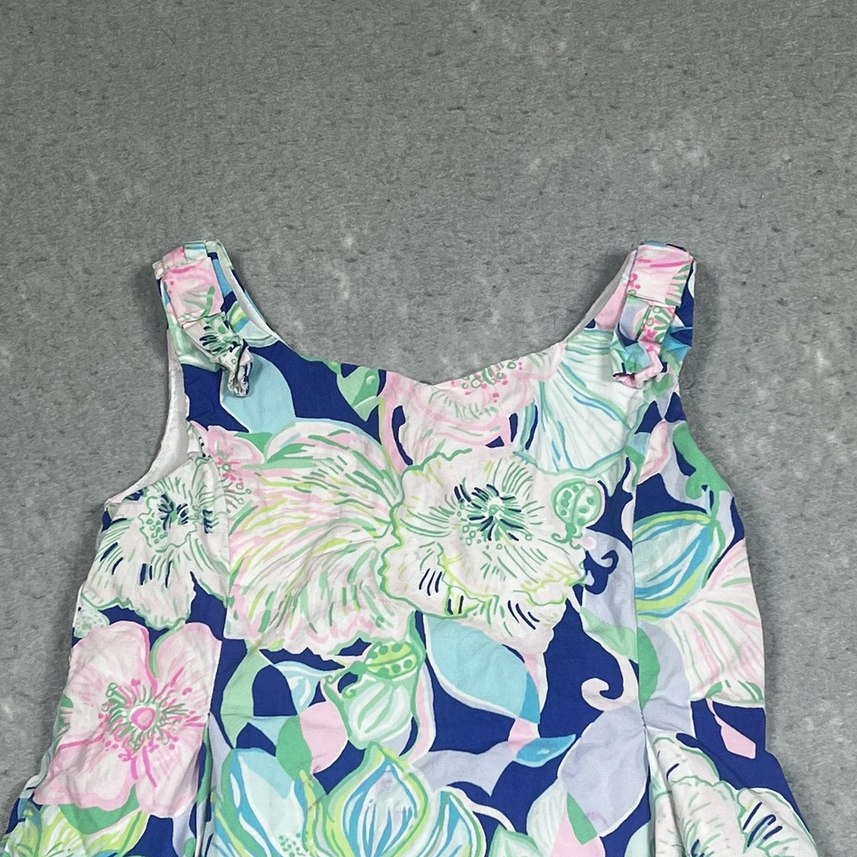 Mini vestido linnet Lilly Pulitzer feminino tamanho 4 multicolorido bico calmo transporte - Imagem 2 de 4