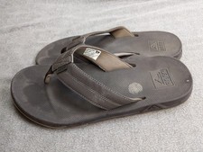 Reef Element Shoes Mens Size 10 Gray Synthetic Flip Flops Sandals Bottle Opener