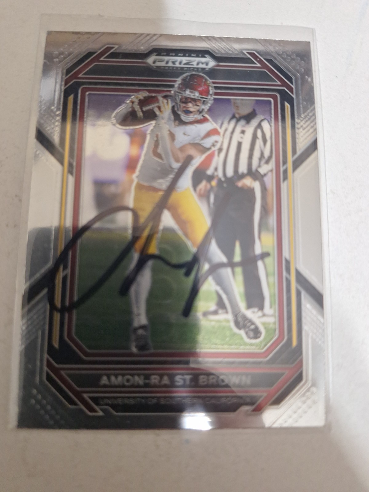 Amon Ra St Brown Autograph Card
