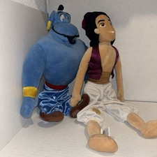 LOT Disney Store Collection Aladdin Genie 20" Stuffed Plush