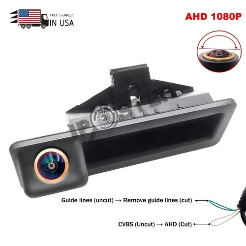 For BMW 3/5 Series X5/6 E60/70/E82/E90 1080P Fisheye Lens Tailgate Handle Camera