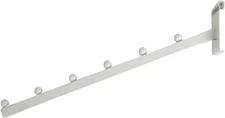 6-Ball Waterfall White Faceout for Wire Grid - Pack of 5- White Gridwall Hooks |