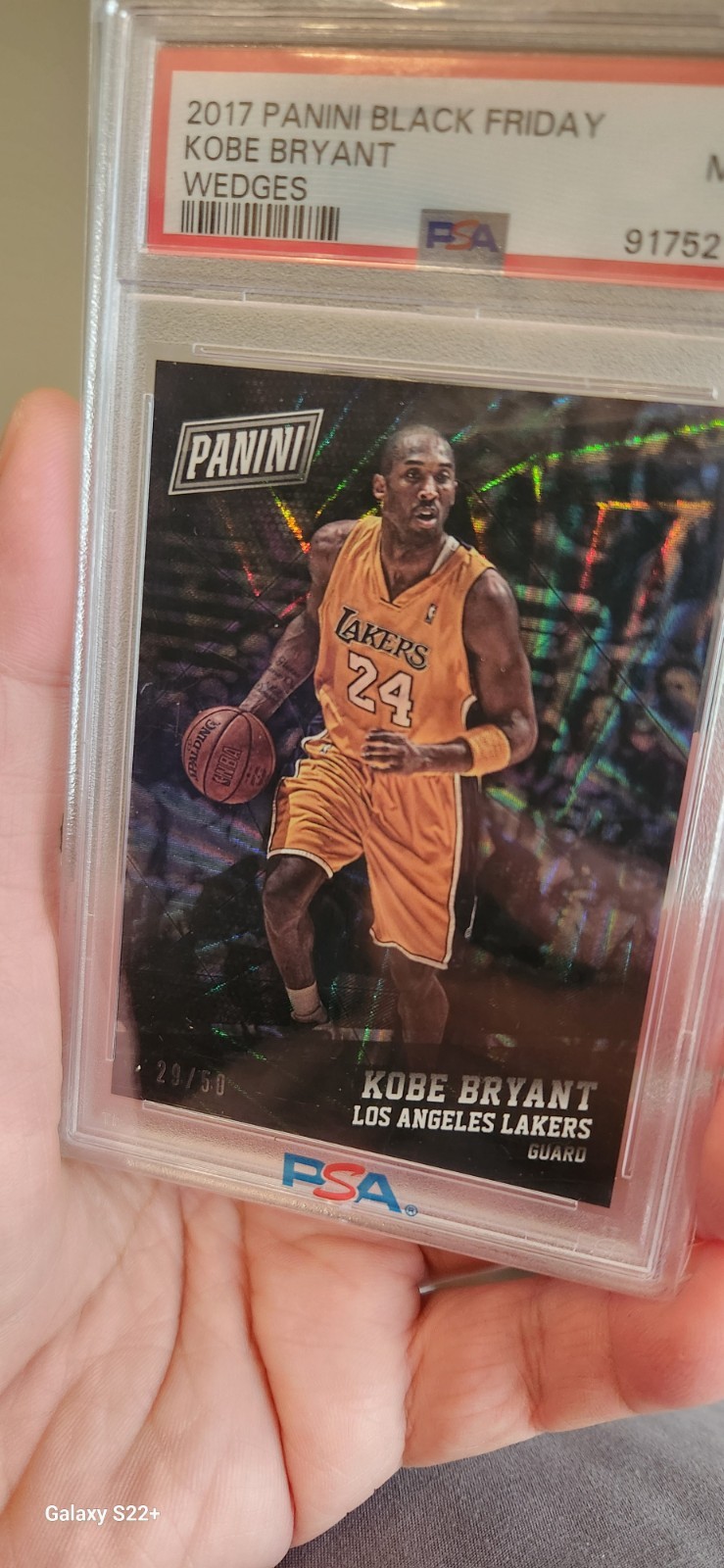 2017 Panini Black Friday - Kobe Bryant #11 Wedges 29/50 PSA 9 view 4