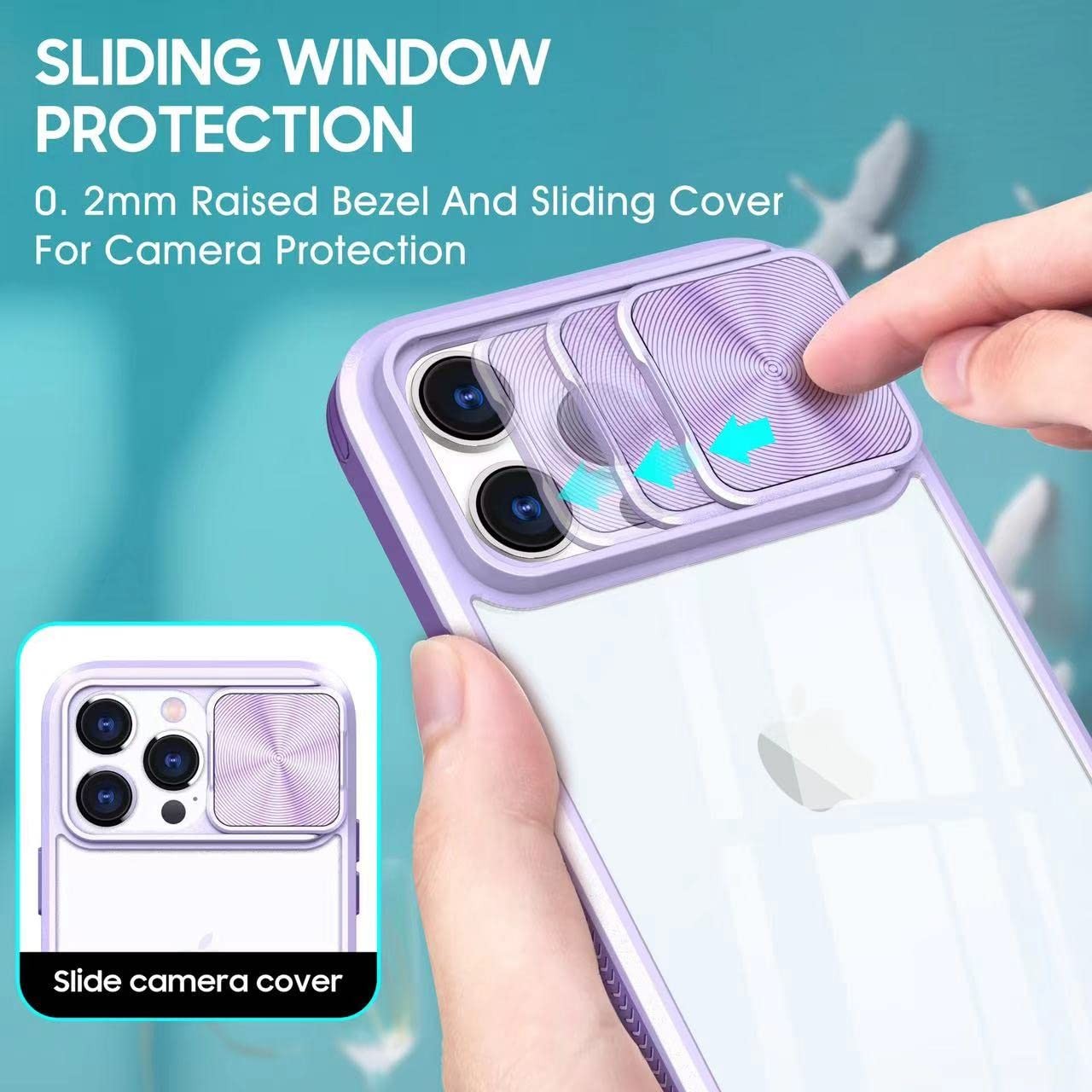 Coque compatible avec iPhone 14 étui antichoc cache camera protection objectif téléphone - 3