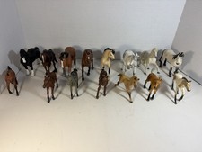 Model Horses Lot of 15 Mixed Sizes Brands