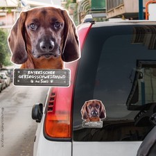Cane da saldatura di montagna bavarese a bordo adesivo auto 10 cm o Adesivo 20 cm 0885