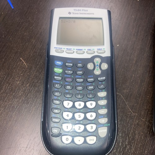 Texas Instruments TI-84 Plus graphischer Taschenrechner schwarz - OHNE RÜCKSEITE funktioniert