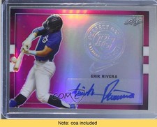 2018 Leaf Perfect Game National Showcase Metal 1/1 Erik Rivera #BA-ER1 Auto 7m3