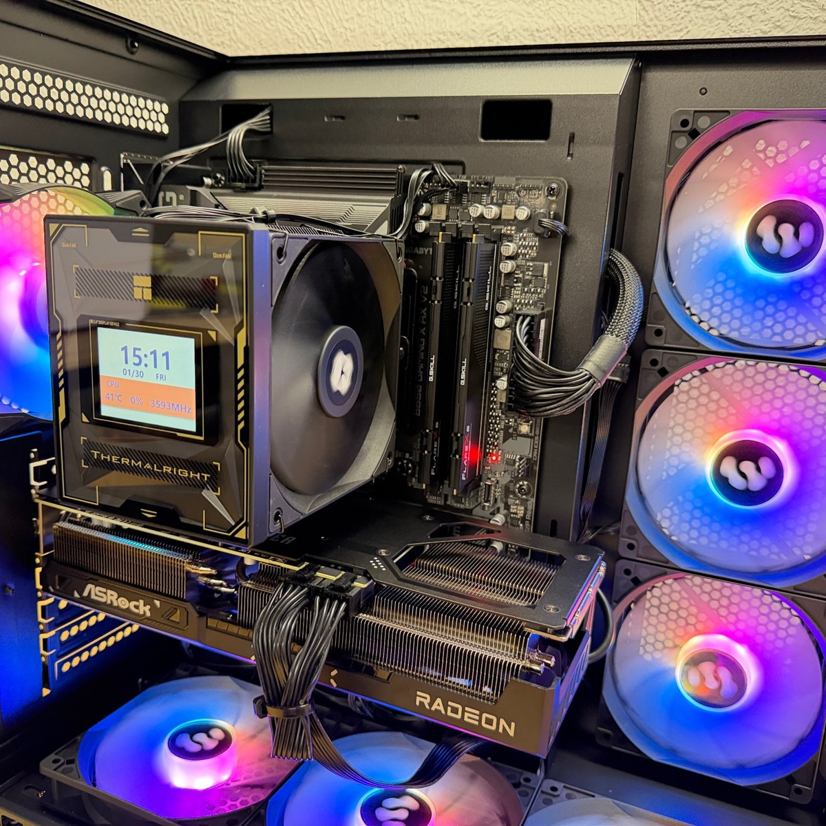 RGB Gaming PC, AMD Ryzen 7 9700X, 32gb DDR5, 1TB SSD, Win 11, You