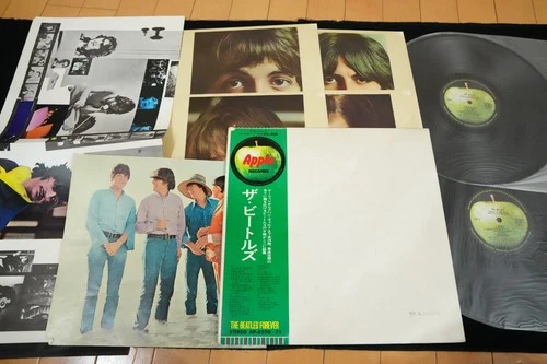 THE BEATLES - WHITE ALBUM w/POSTER - JAPAN VINYL 2LP FOREVER OBI AP-8570-71