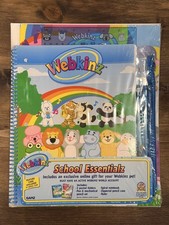 VTG 00s Webkinz New School Essentialz Feature Code GANZ 7 PIECE set NEW SEALED