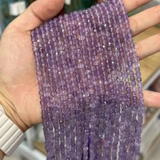 4mm Tiny Faceted Cube Square Natural Bolivia Amethyst Beads for Jewelry Making
