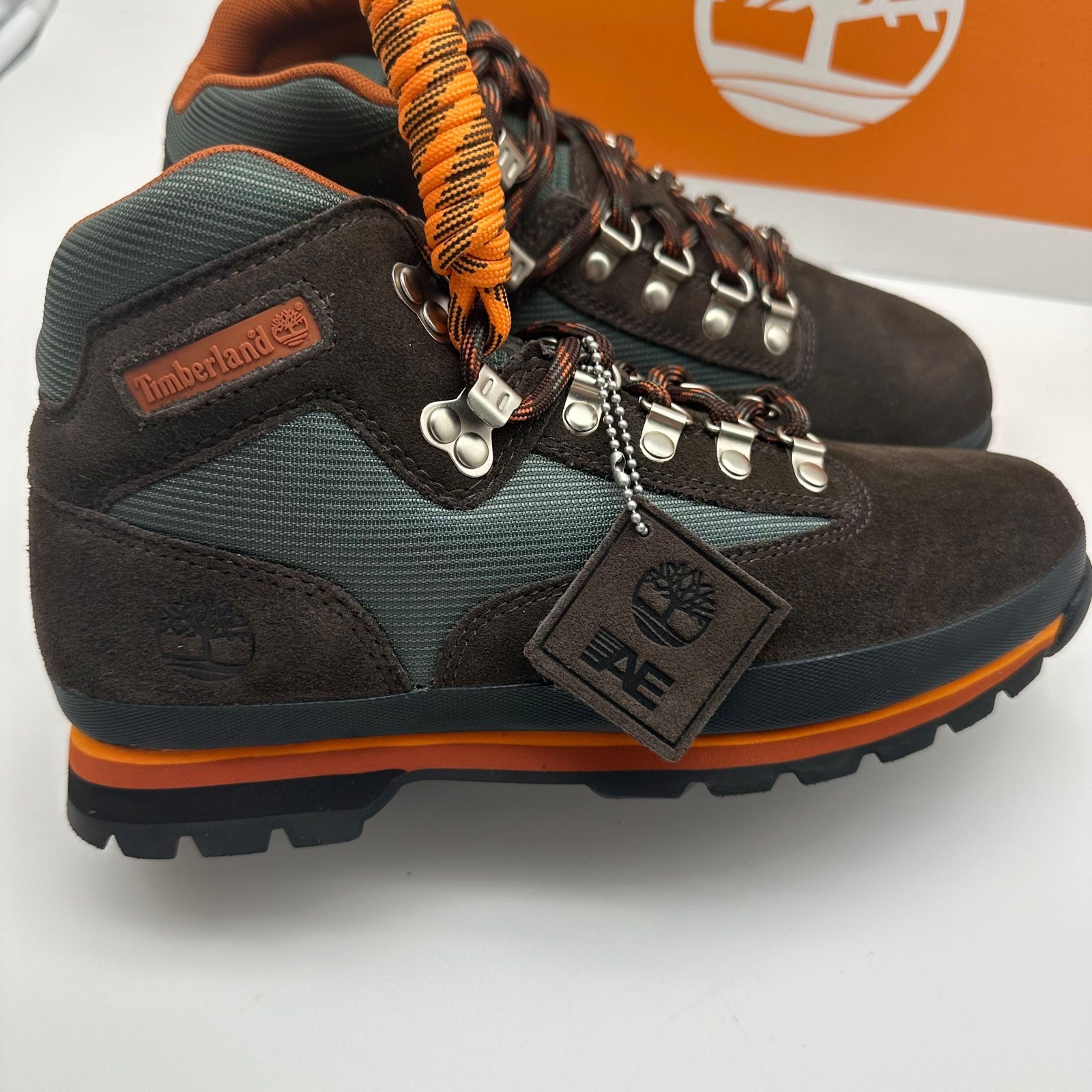 Timberland x AE Euro Hiker Boot Mid Lace Up Suede Leather Hiking Field Mens US 9 image 8