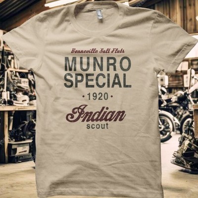 VINTAGE BIKER Munro Special Indian 1920 Scout Biker Motorrad Classic T-Shirt