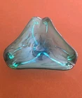 Moebel Murano Blue Art Glass Bowl - Antonio Da Ros Cenedese 1960's Heavy