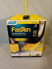 Camco Fasten RV Leveling Blocks - With Carrying / Storage Handle camping