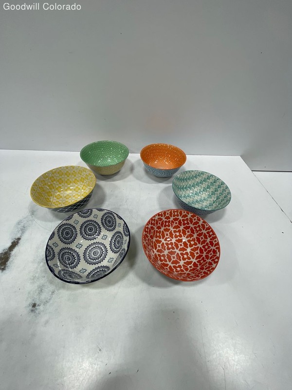 Certified International Multicolor Geometric Pattern Dishwasher Microwave