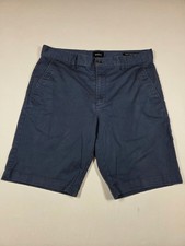 RVCA Week-End Stretch Chino Shorts Mens 33 Navy Blue Flat Front Walk