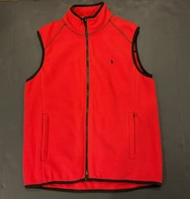 Vintage Polo by Ralph Lauren Women  s Red Fleece Vest L Gorpcore Retro Streetwear