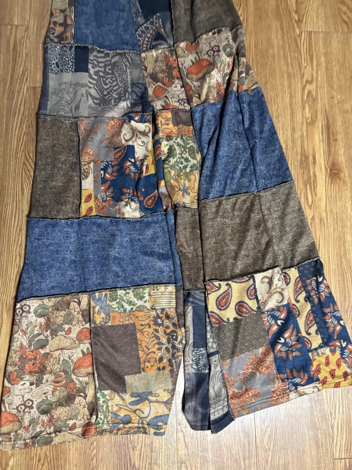 Assorted Mushroom Mixed Patchwork Overalls Earthb… - image 2